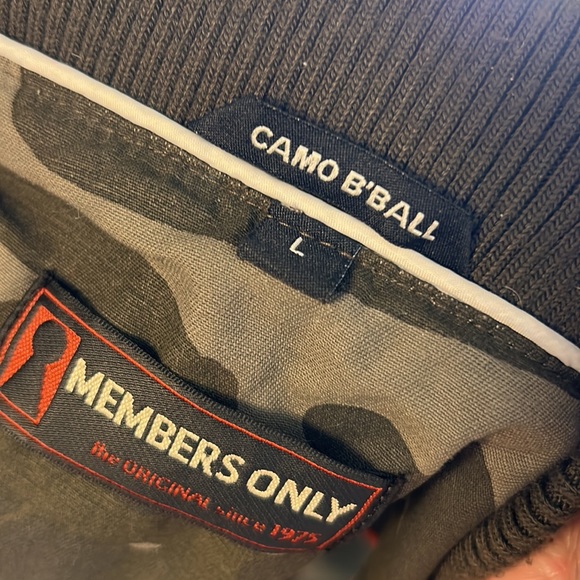 Members Only Women’s Green Camo 80’s Flavor Boyfriend Jacket Size Large - Picture 6 of 6